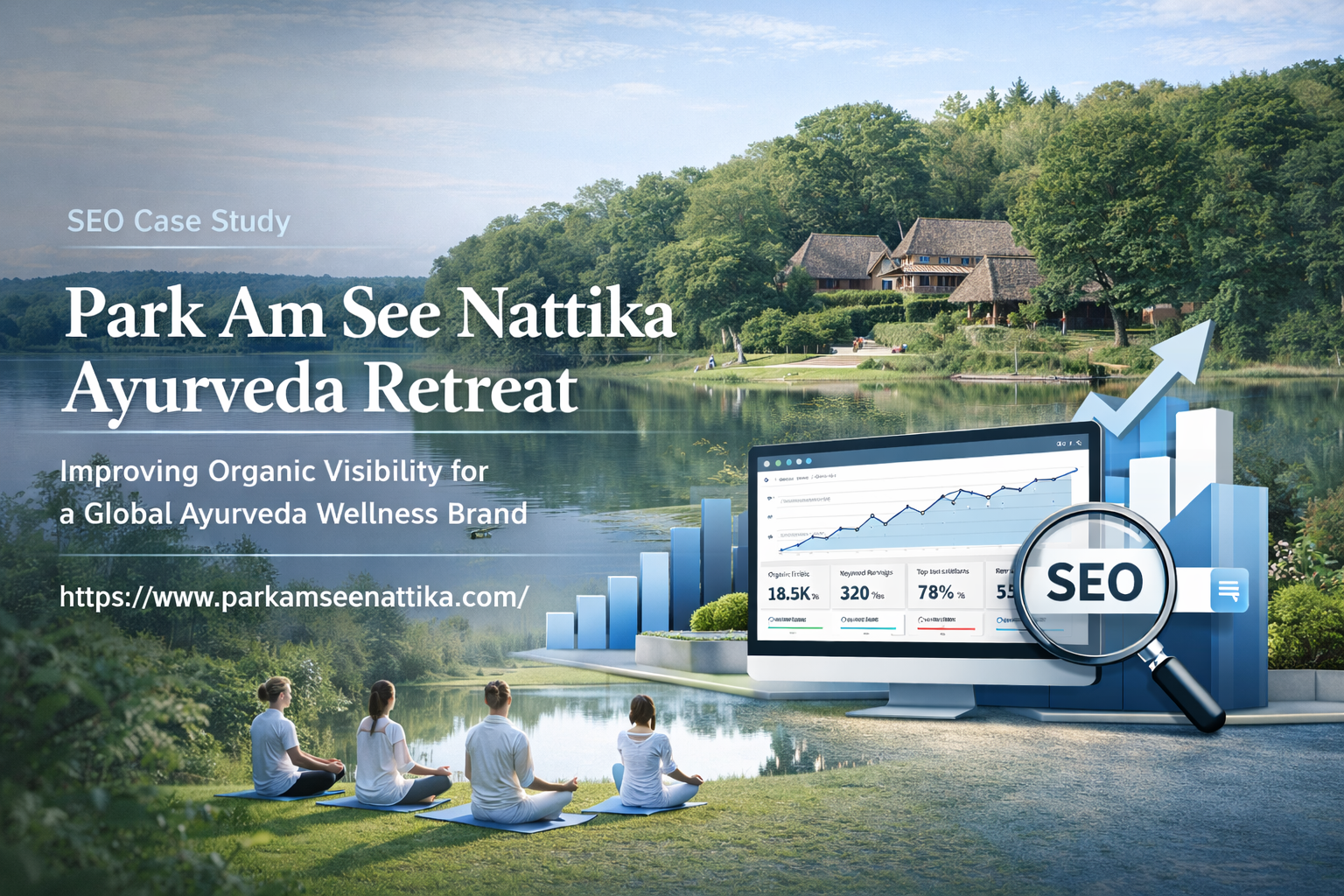 Park Am See Nattika Ayurveda SEO Case Study: 8x Impression Growth & Top Rankings in Germany