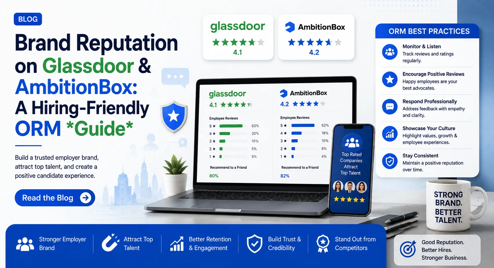 Brand Reputation on Glassdoor & AmbitionBox: A Hiring-Friendly ORM Guide