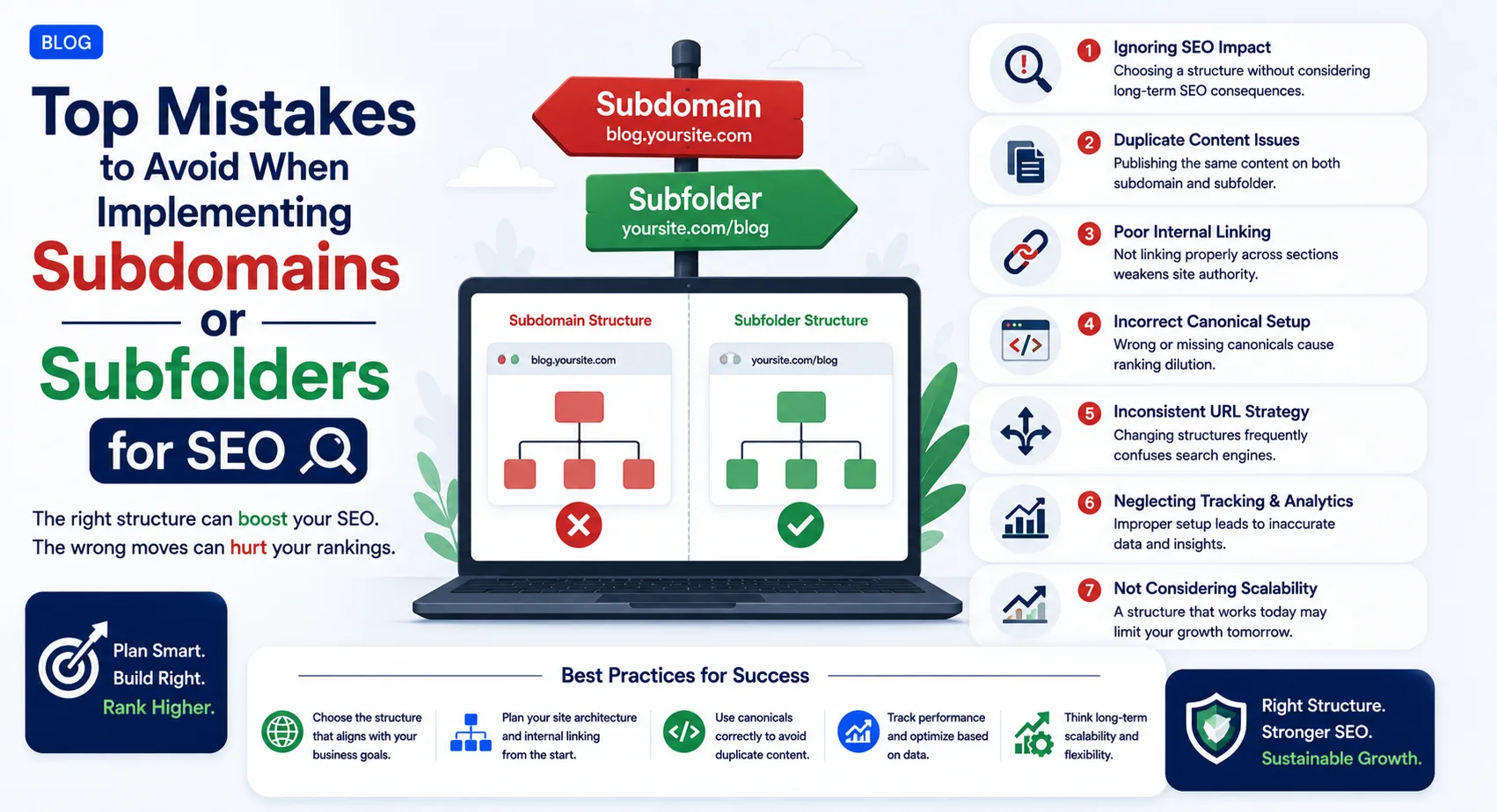 Top Mistakes to Avoid When Implementing Subdomains or Subfolders for SEO