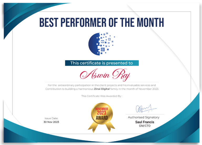 Celebrating Excellence: Aswin, Gilead Digital’s Employee of the Month for November